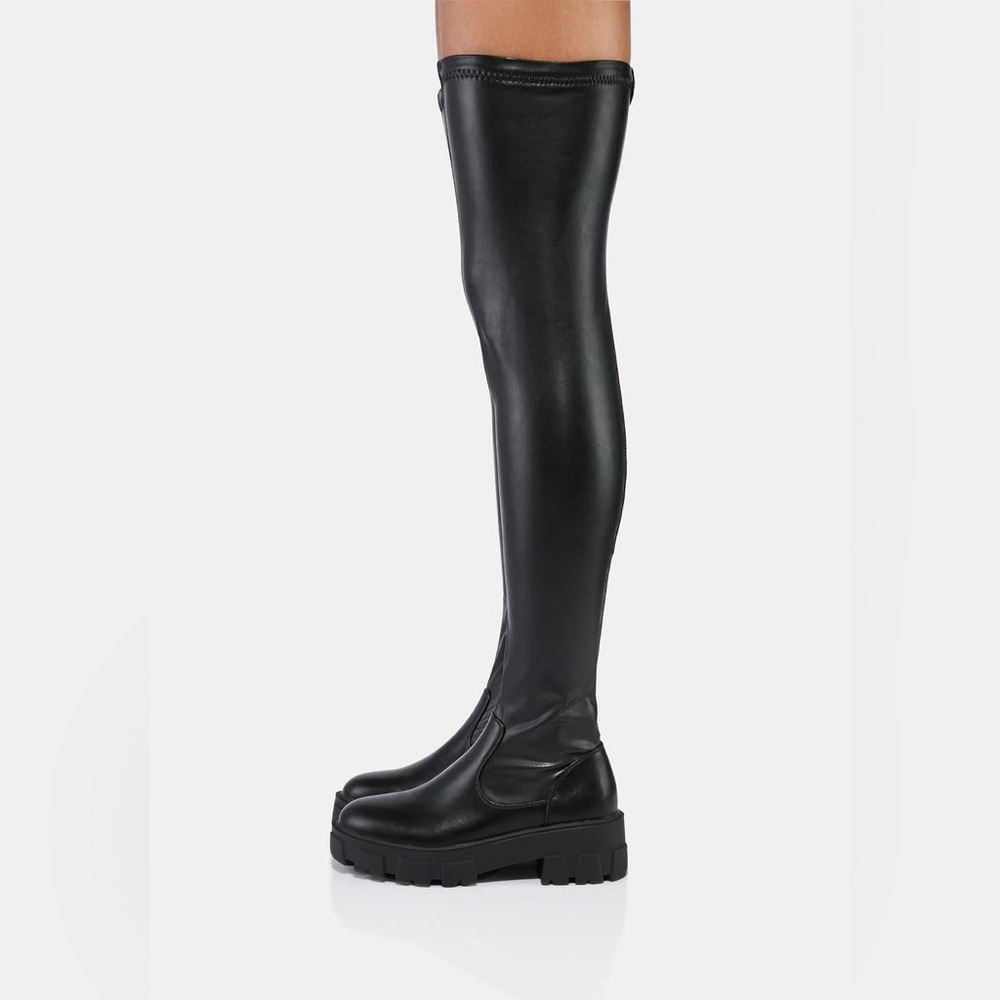 NIB Azalea Wang Eureva Over The Knee Boots Size 7.5 - Picture 2 of 9